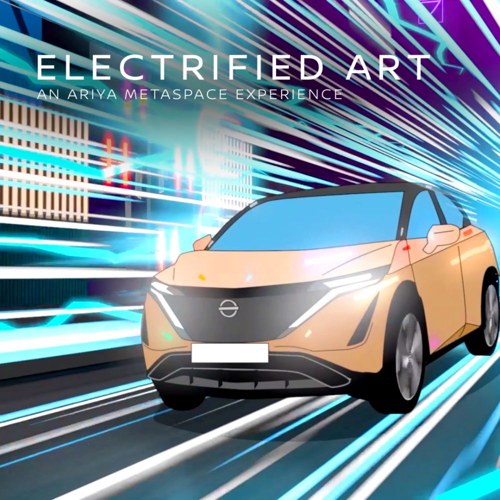 Nissan Introduces ARIYA to the Metaverse through electrified British art    